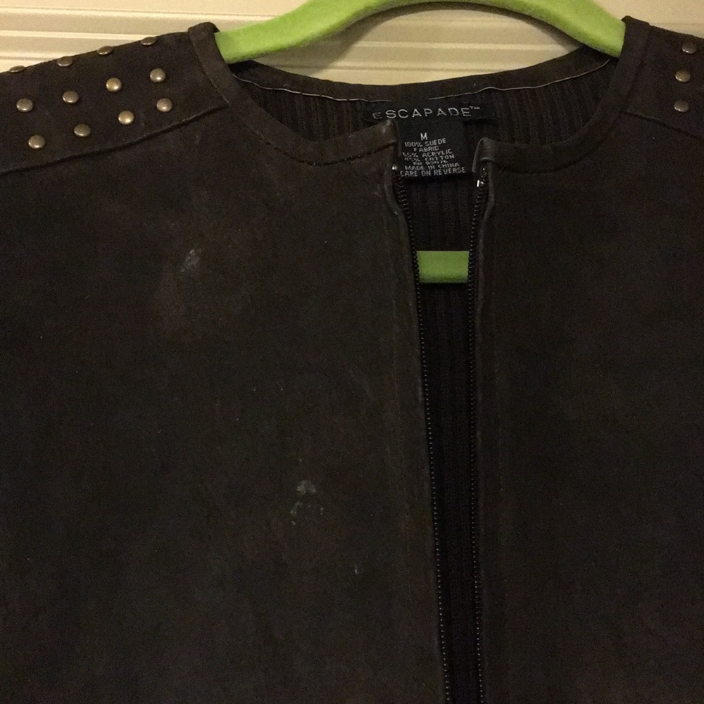 Escapade Suede Sweater Jacket
